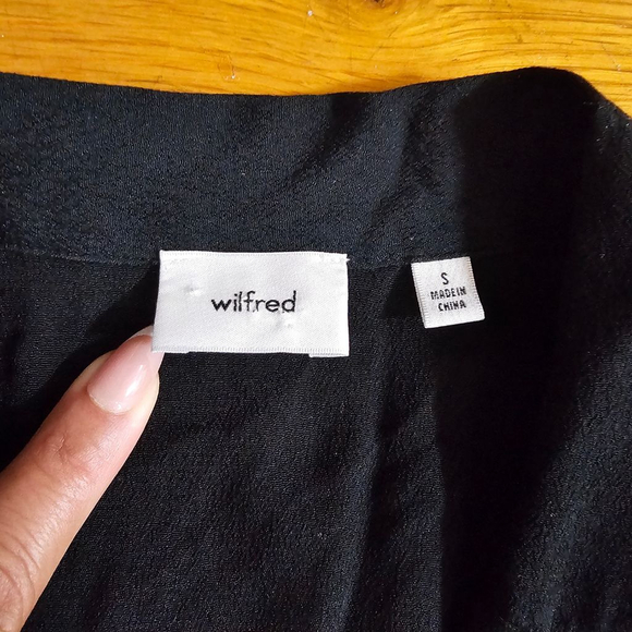 Aritzia Wilfred Black Midi Dress Size Small - Picture 5 of 8